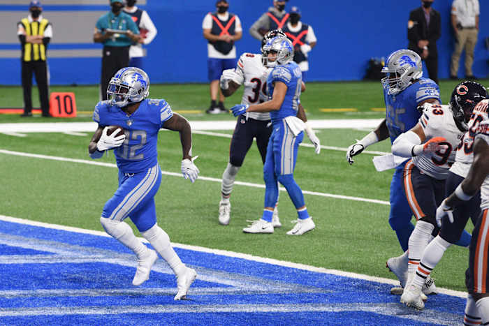 Detroit Lions running back D'Andre Swift